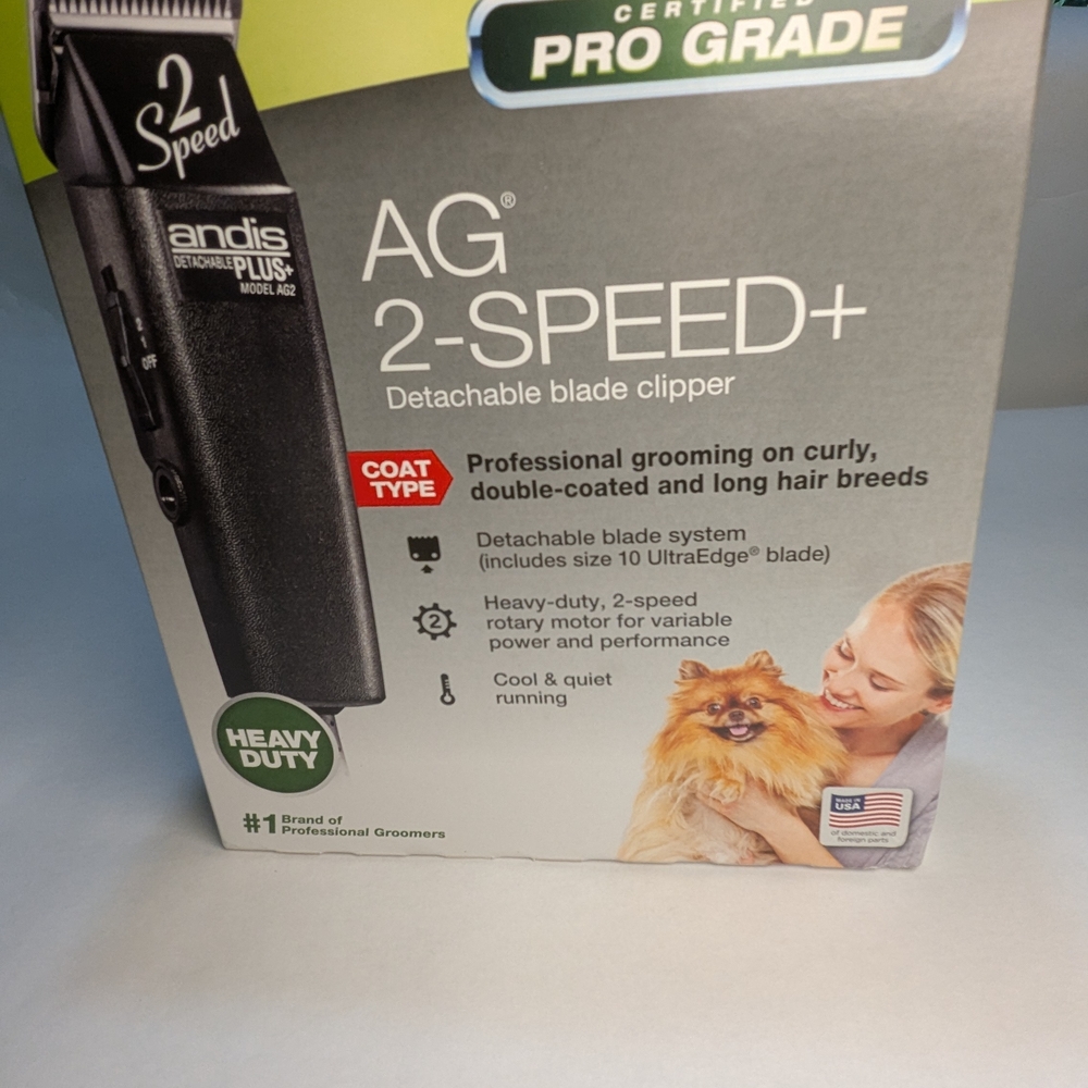 Andis AG 2-Speed+ Black Dog Clipper Bundle with 5 Extra Blades` - Picture 5 of 8